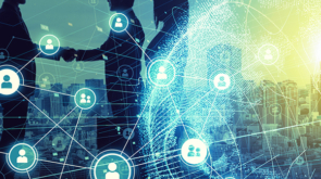 Business network concept. Social networking. Crowd sourcing.